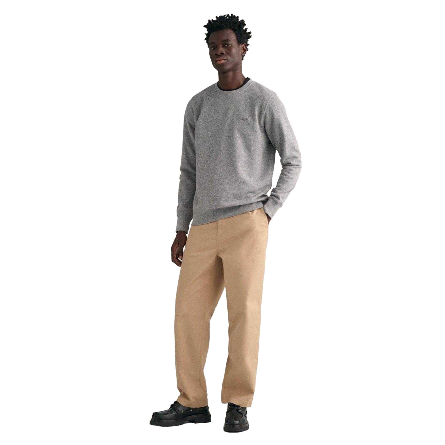 Felpa Girocollo Uomo Gant Grigio 5/5
