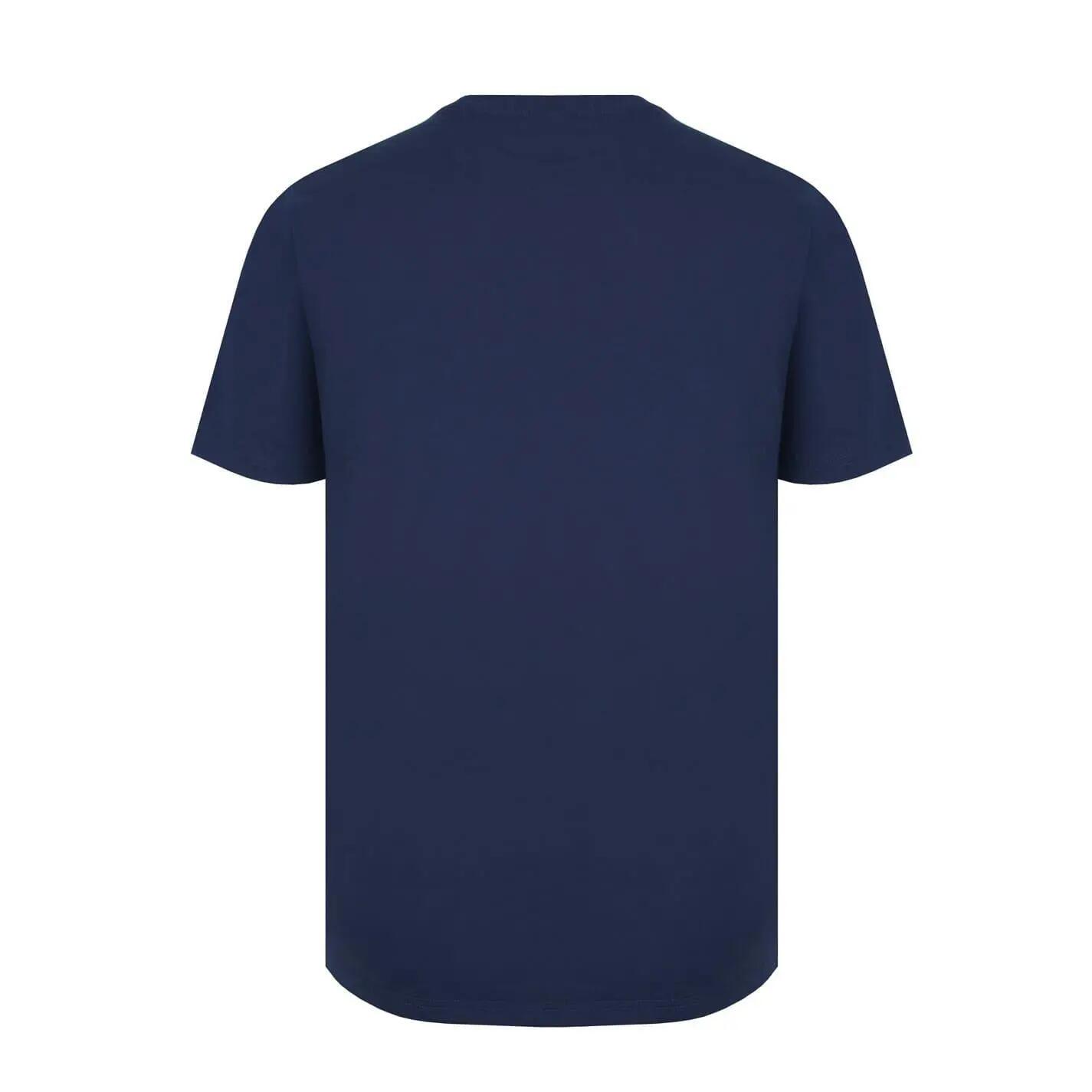 Maglietta Geometrica Logo Uomo Lonsdale Blu 5/6