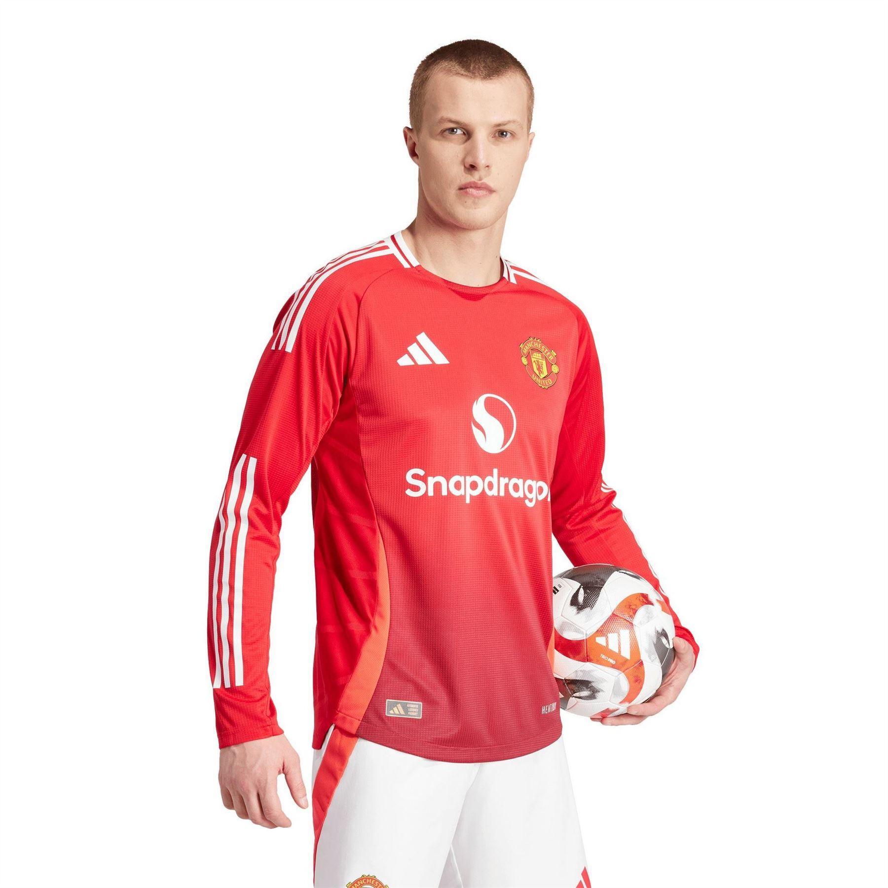 Fußballtrikot für , Langärmlig Herren Rot 5/5