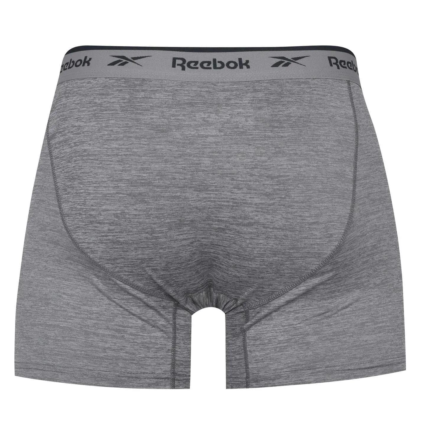 Mens Logo Boxer Shorts (Pack of 3) (Black/White/Grey) 5/6