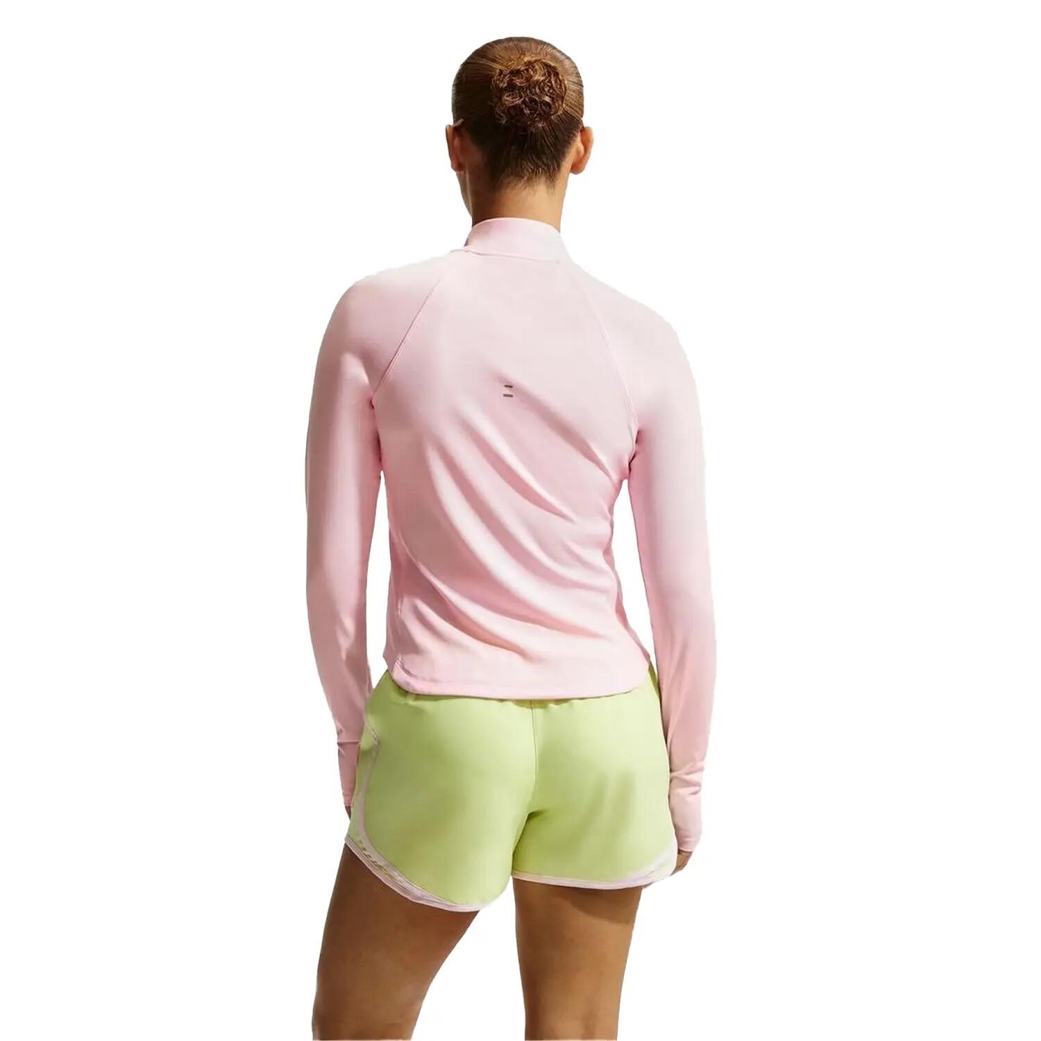 Top Corsa Swoosh Manica Lunga Donna Nike Schiuma Rosa 5/6