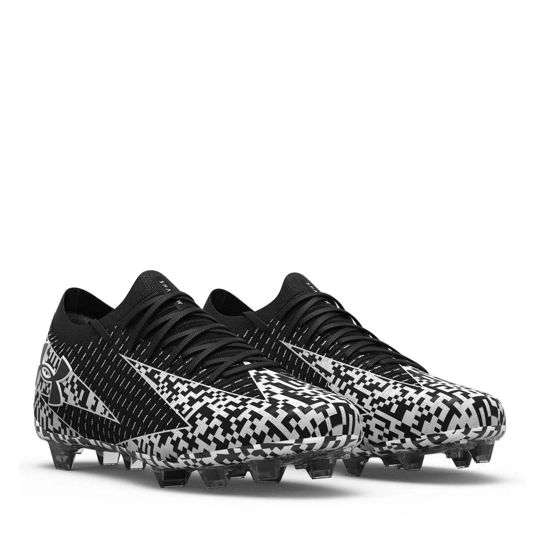 Unisex voetbalschoenen voor volwassenen, Elite 3, voor harde ondergrond (Zwart, 6/7