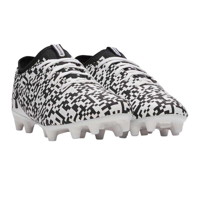 Ghete de fotbal UA Magnetico Select 5 FG Under Armour alb și negru
