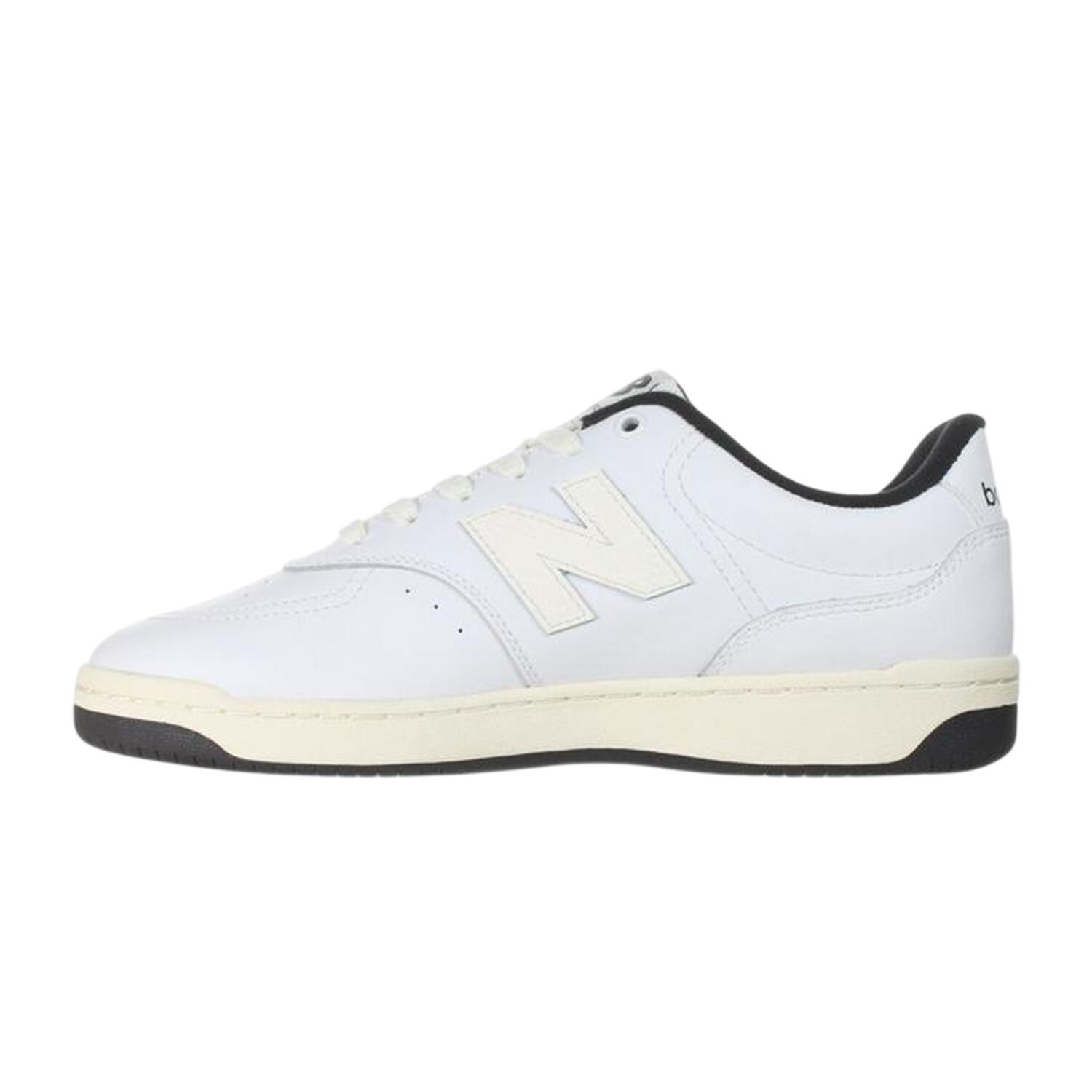 Zapatillas Deportivas de Cuero 80 Plano para Hombre Blanco, Blanco Sal Marina 2/4