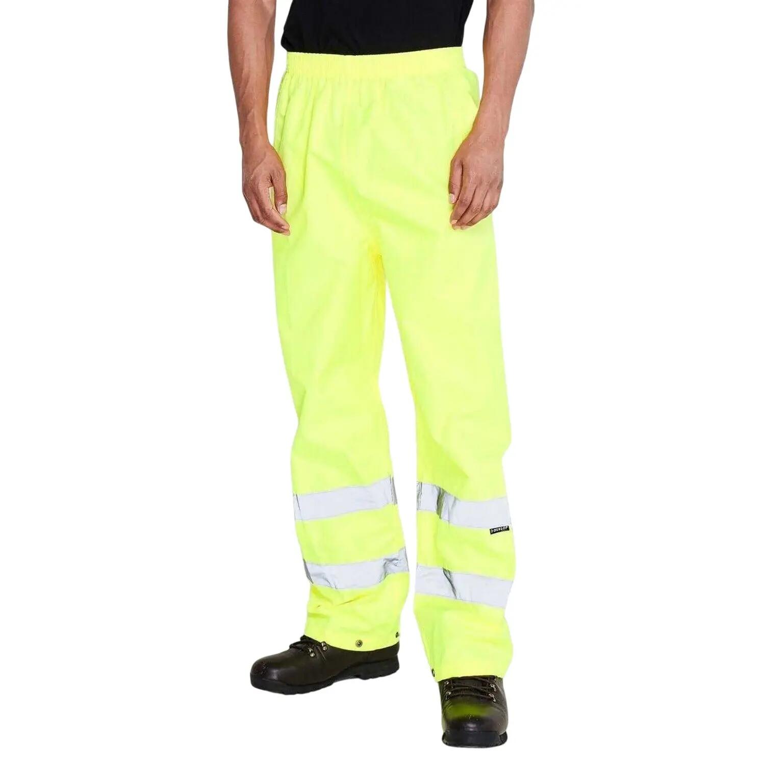 Mens HiVis Waterproof Trousers (Yellow) 5/5