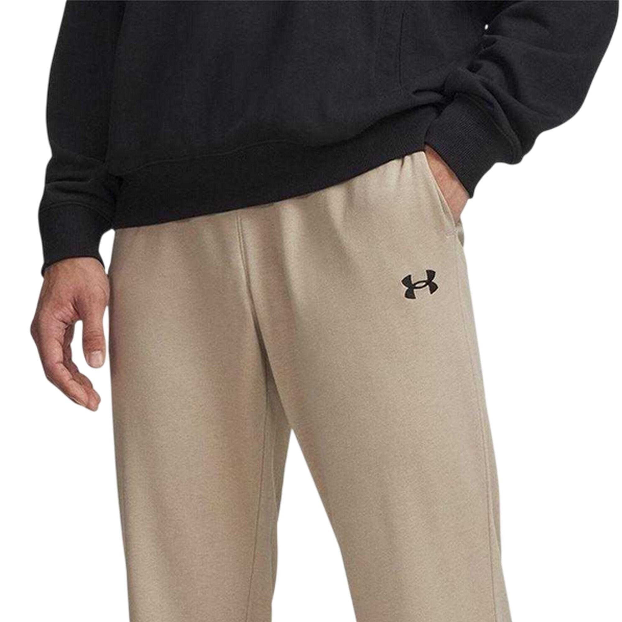 Pantalón de Chándal Rival de Polar para Hombre Caqui, Negro 4/4