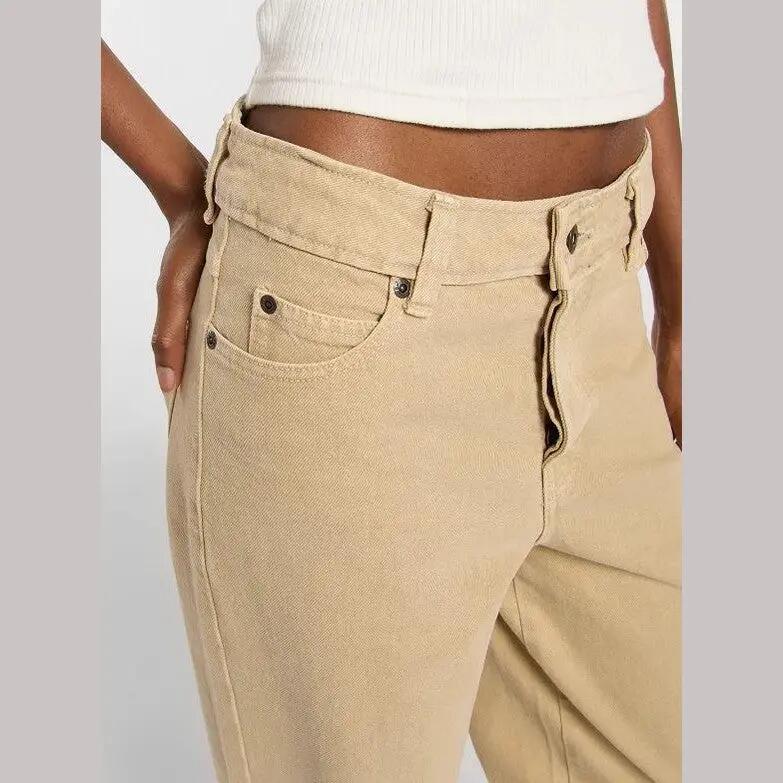 Pantaloni W 984 RLX drepți bej