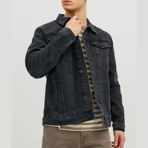 Chaqueta Jack & Jones Chaqueta de Mezclilla Negra 7/7
