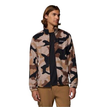Veste Polaire Motif/style Montagne Homme (Marron Camouflage)