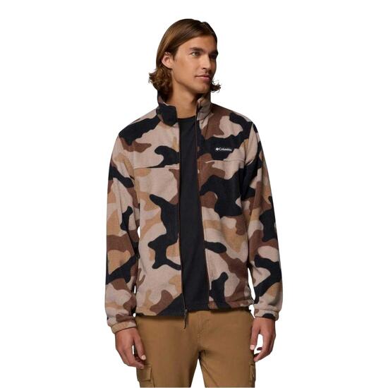 Veste Polaire Motif/style Montagne Homme (Marron Camouflage)