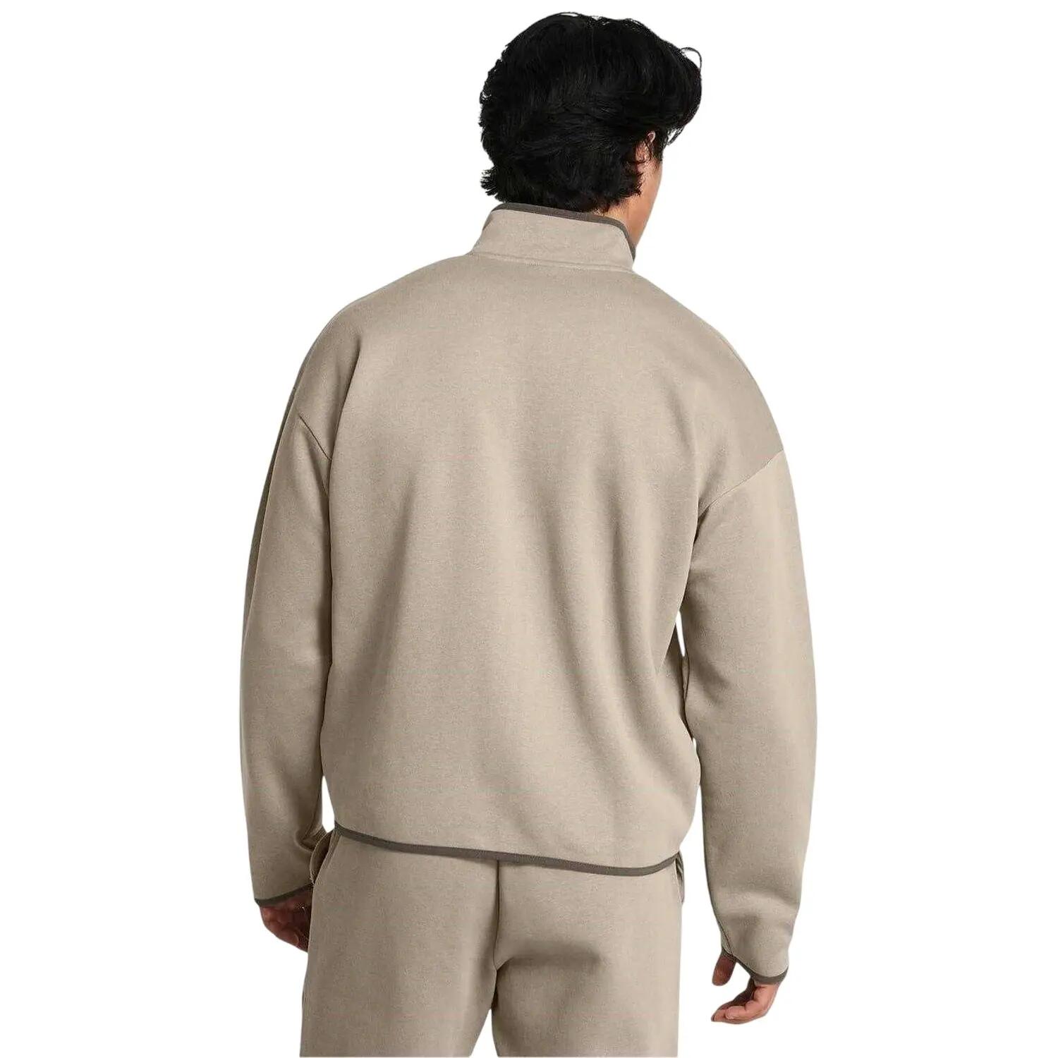 Mens Icon Relaxed Fit Sweat Jacket (Brown) 5/5