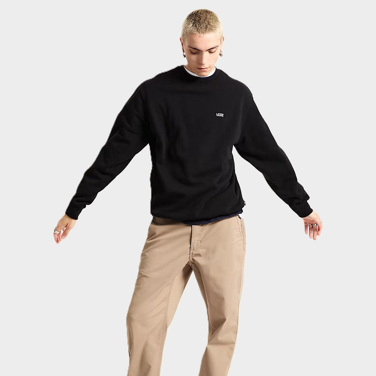 Sudadera Vans Left Chest II Loose Negra 7/7