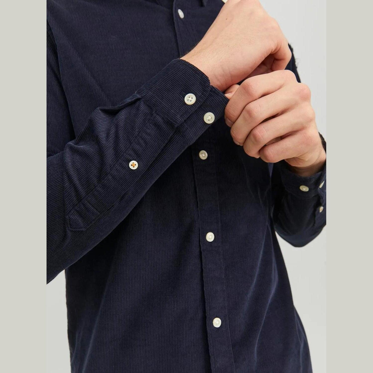 Overhemd Jack & Jones Classic Cord LS navy blazer 7/7