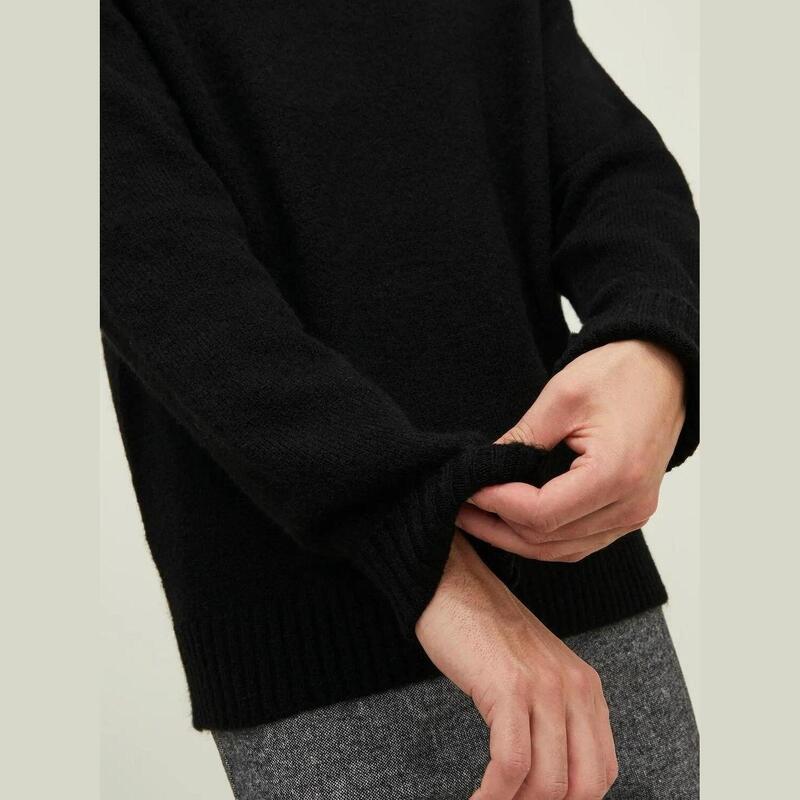 Pulover Jack & Jones Rollie tricotat negru