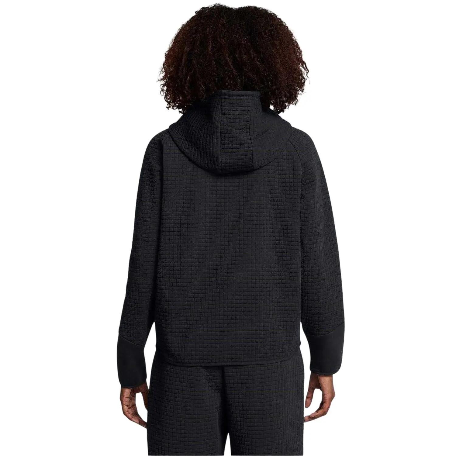 Womens/Ladies Full Zip Hoodie (Black) 5/5