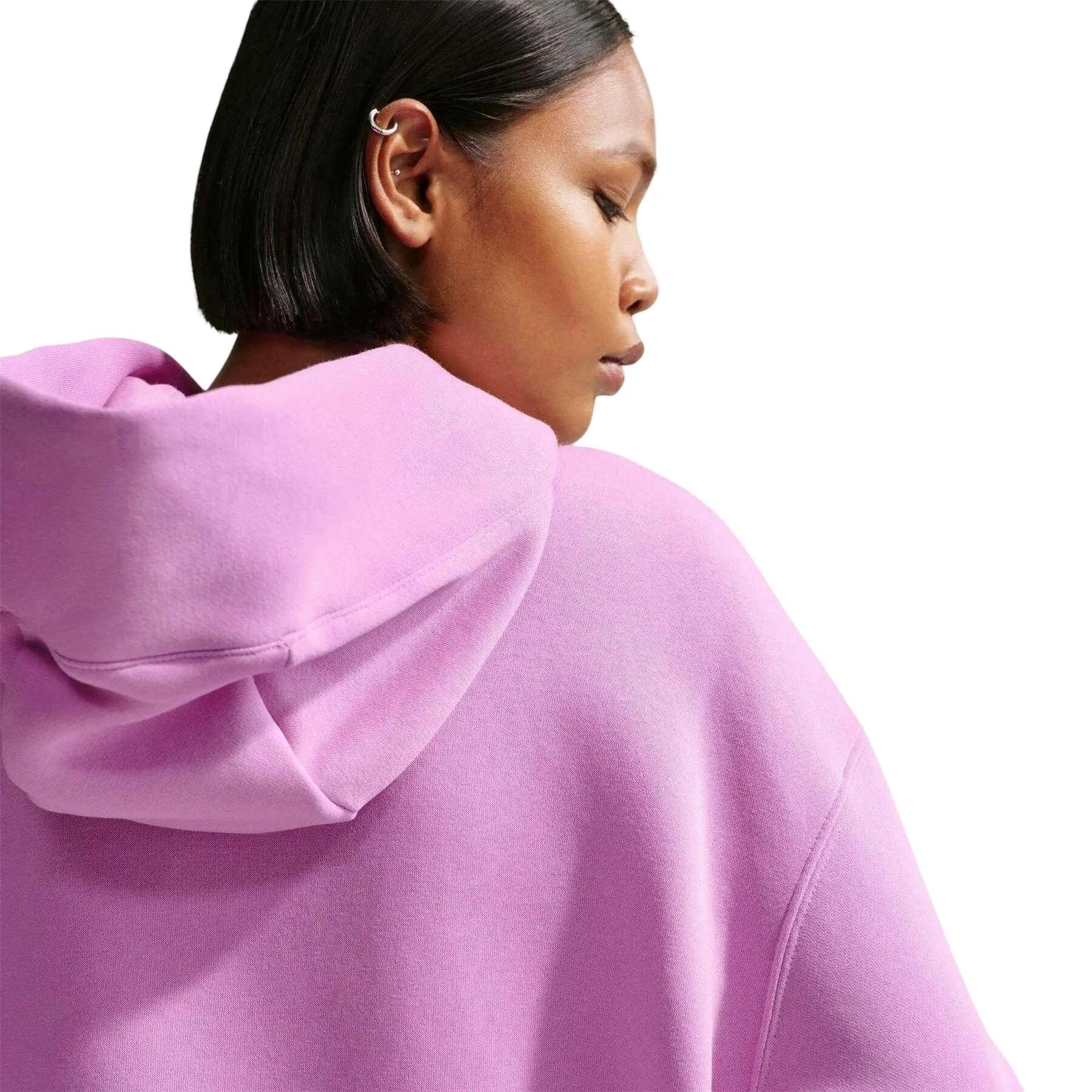 "Chenille" Kapuzenpullover für , Fleece Damen Magenta 5/5
