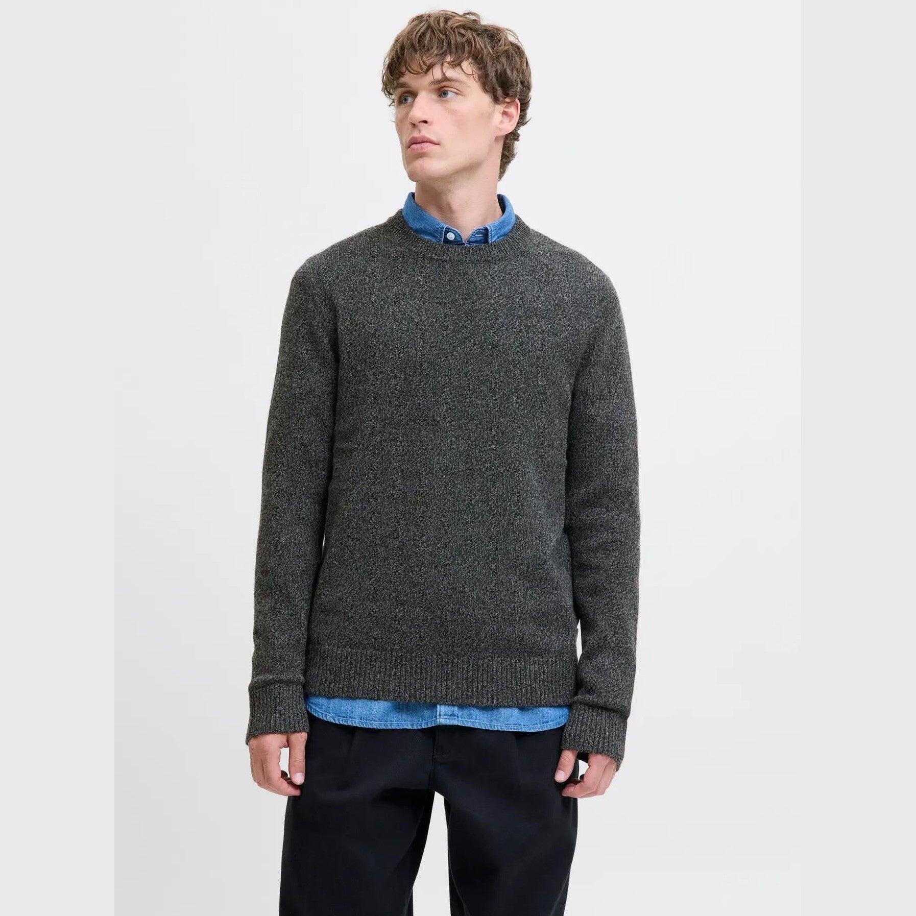 Maglione Jack & Jones Lambs black twist 7/7