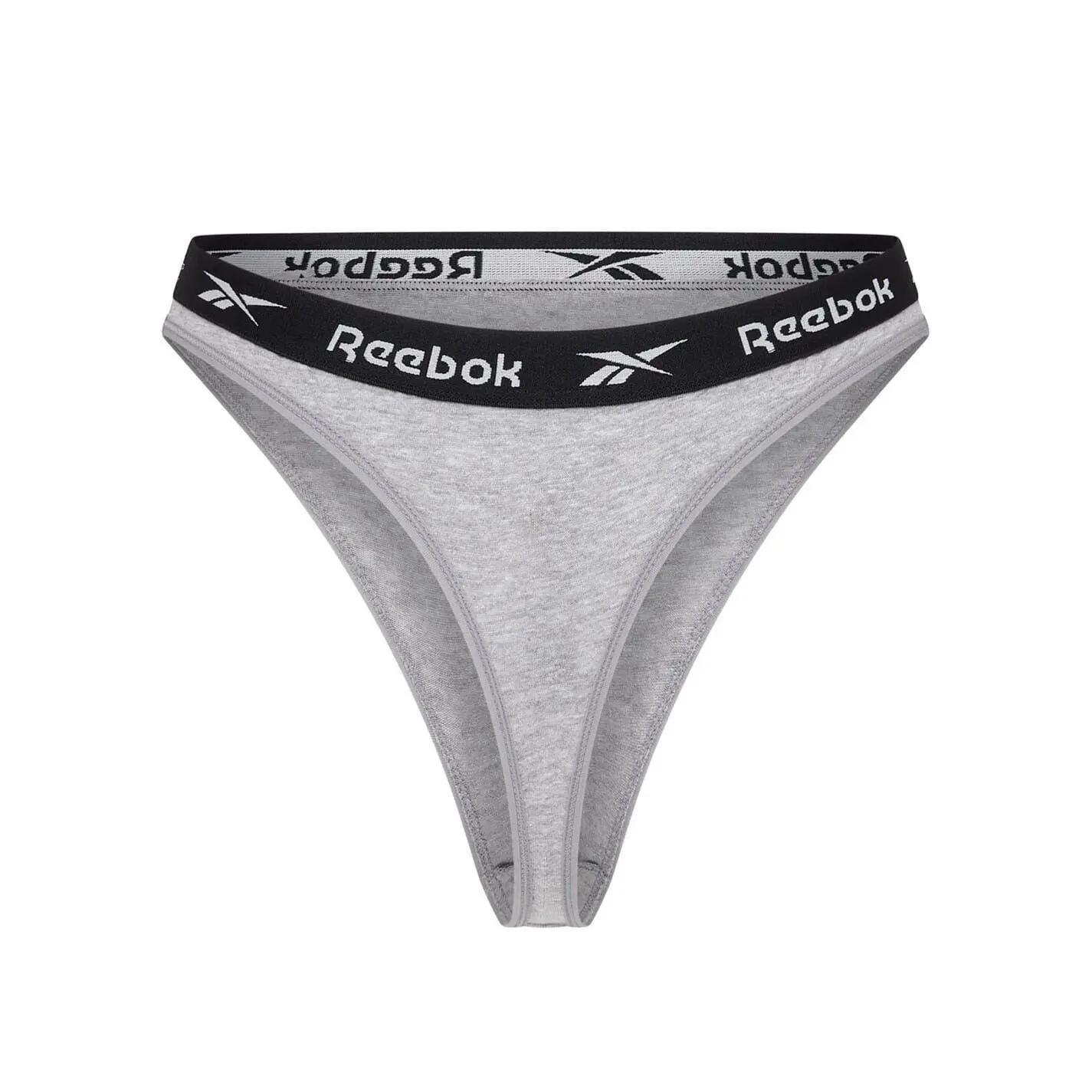 Womens/Ladies Logo Thong (Black/White/Grey) 5/5