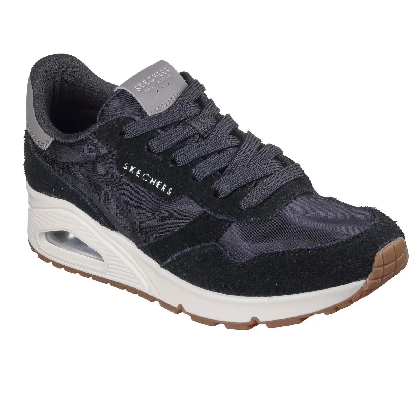 Zapatillas Deportivas de Ante Uno Stand On Air para Mujer Negro, Blanco 6/6