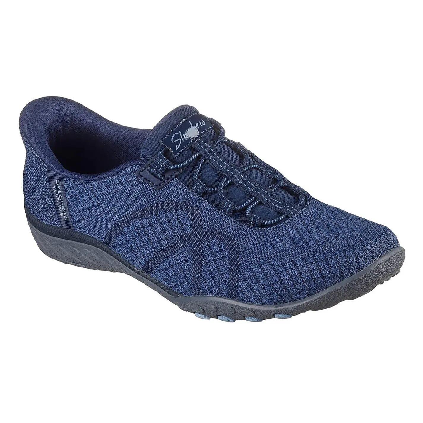 Zapatillas Sckechers Mujer Breathe-Easy - Knitty Waves Azul 6/6