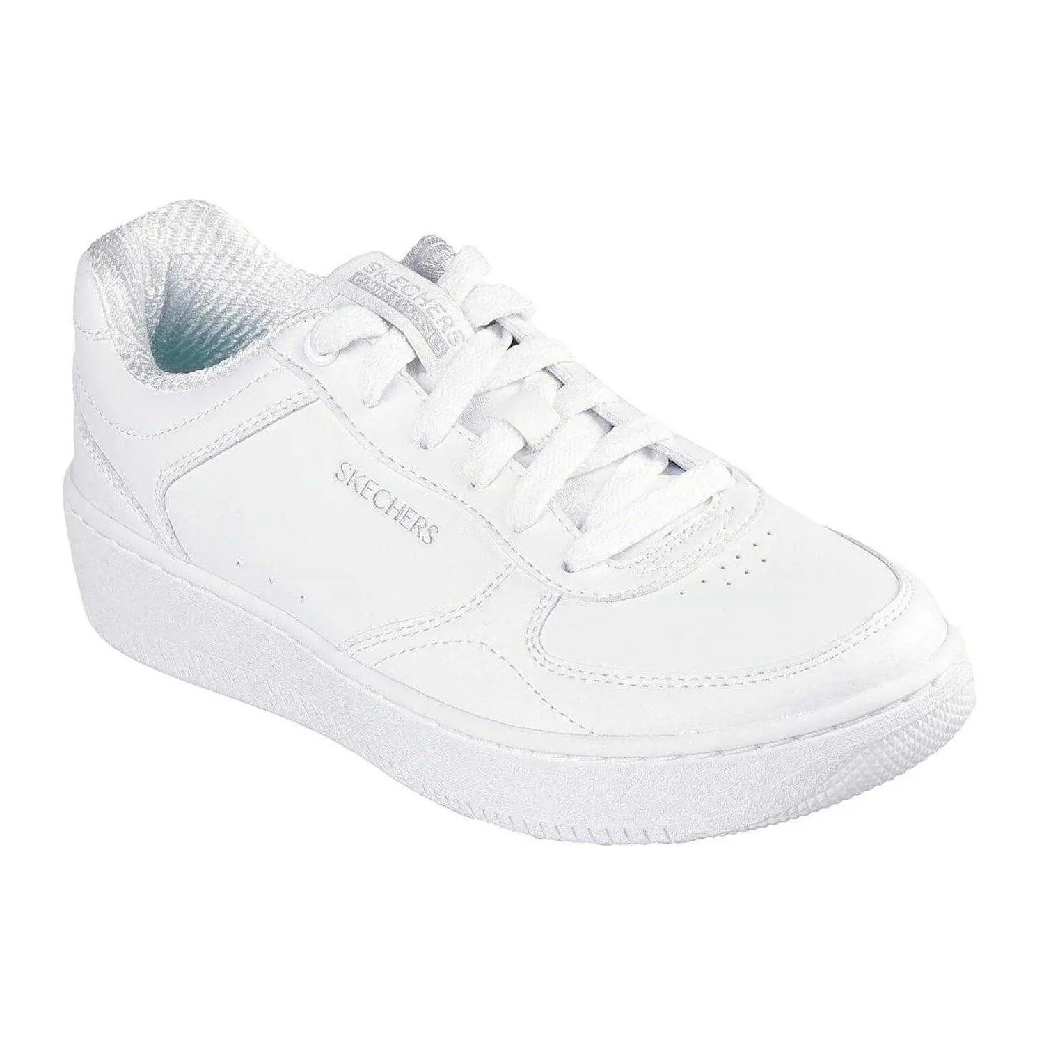 Zapatillas Deportivas de Cuero Court para Mujer Blanco 6/6