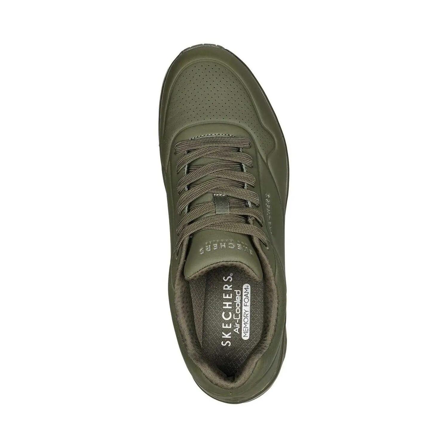 Uno Stand On Air SkechAir sportschoenen voor heren (Olijf) 3/6