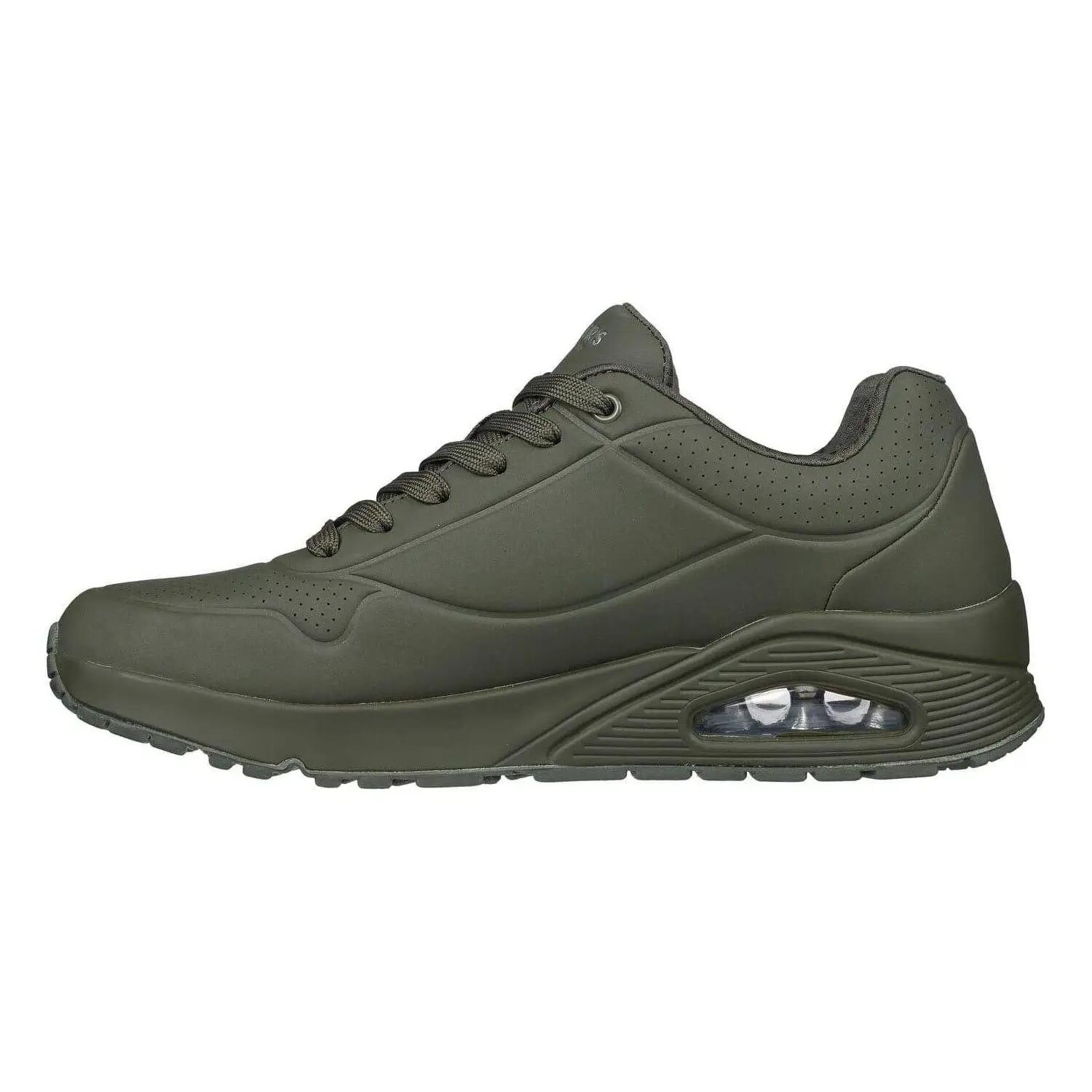 Uno Stand On Air SkechAir sportschoenen voor heren (Olijf) 2/6