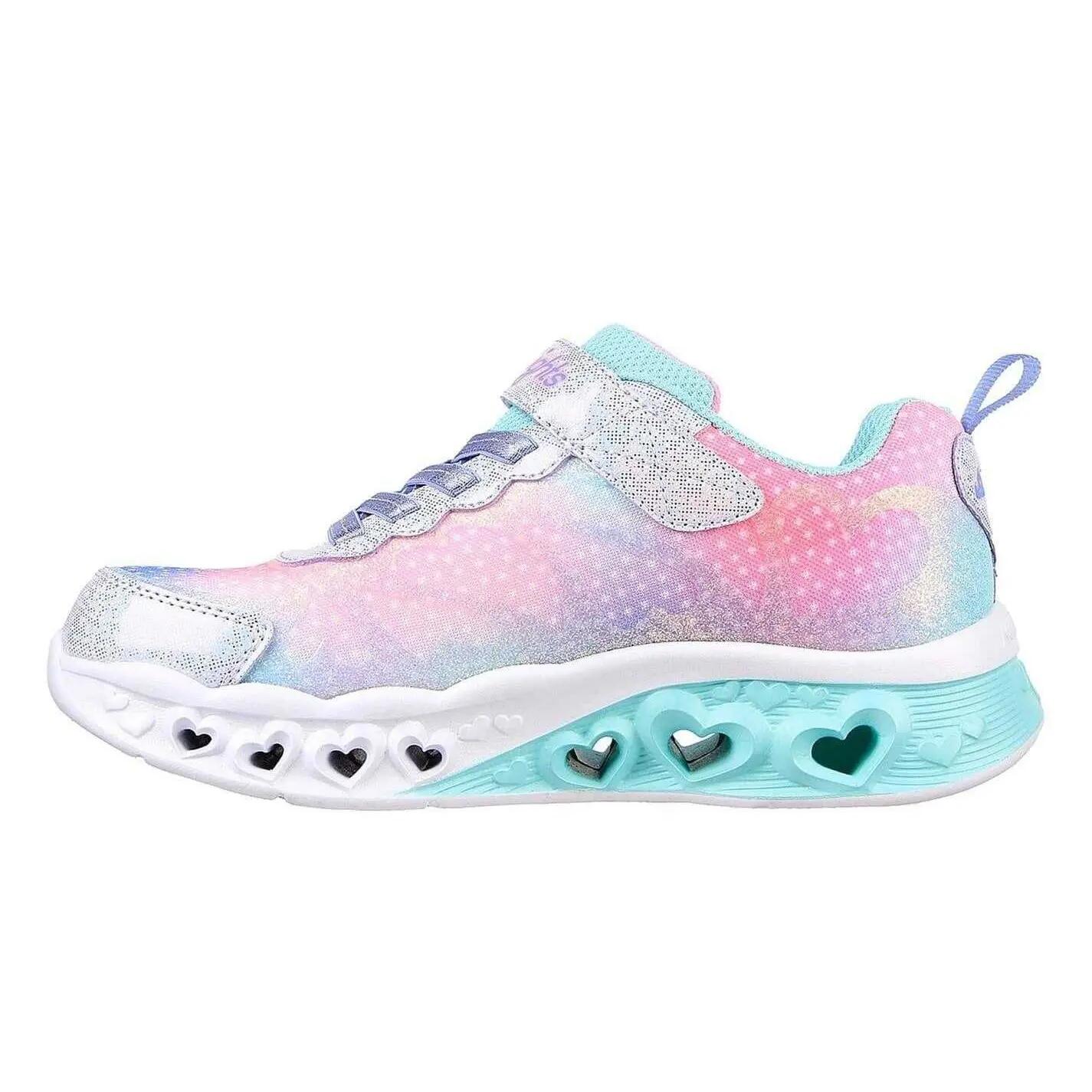 Scarpe Sportive Luminoso PiattaRagazze Skechers Flutter Heart Lavanda 2/5