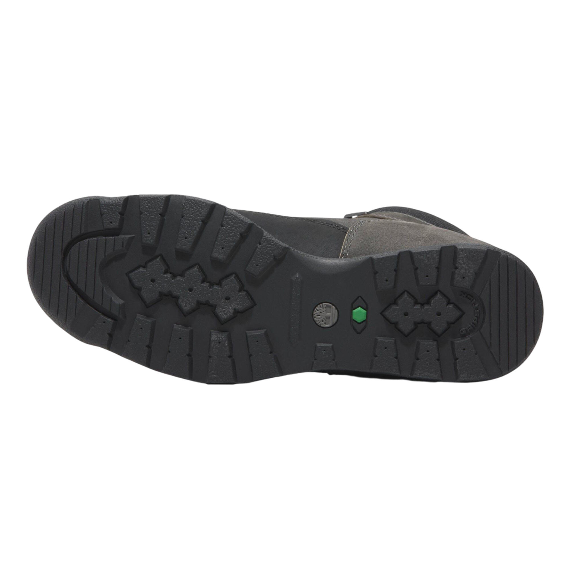 Mens Euro Rock Leather Mid Cut Boots (Grey) 6/6