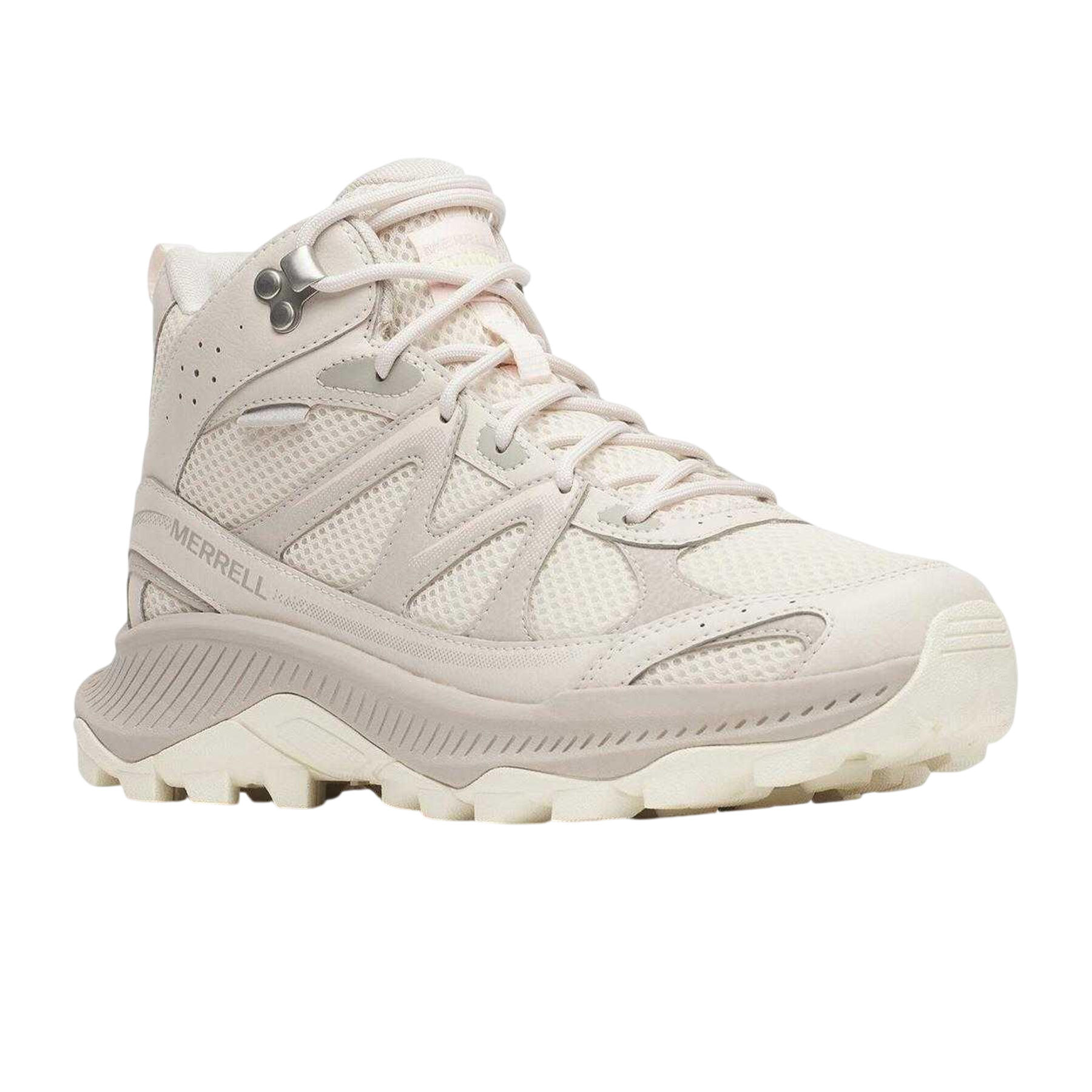 Womens/Ladies Leather Waterproof Hiking Boots (Eggshell) 5/5
