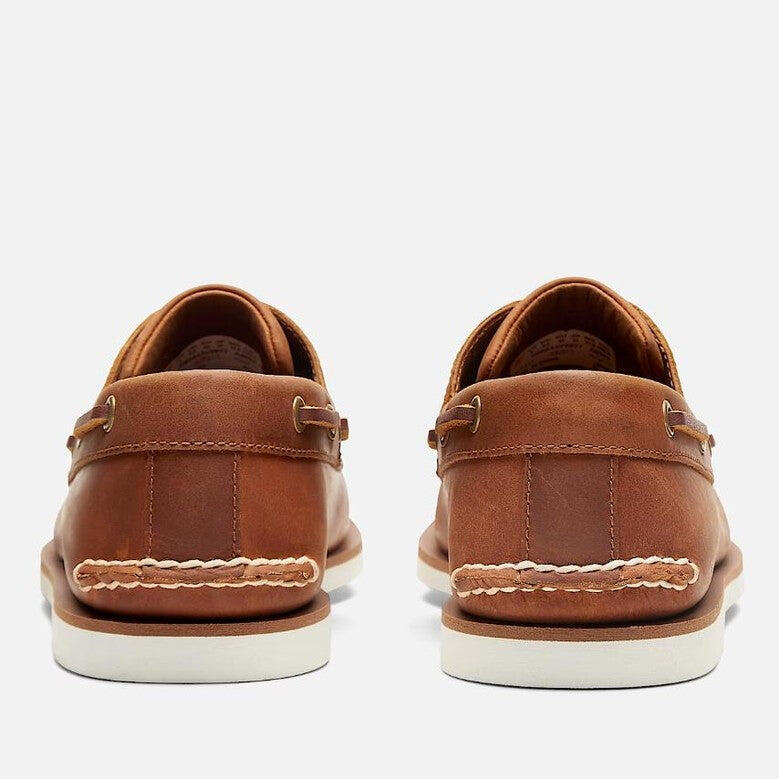 Classic Boat Mens Low Top Lace Up Leather Deck Shoes 7/8