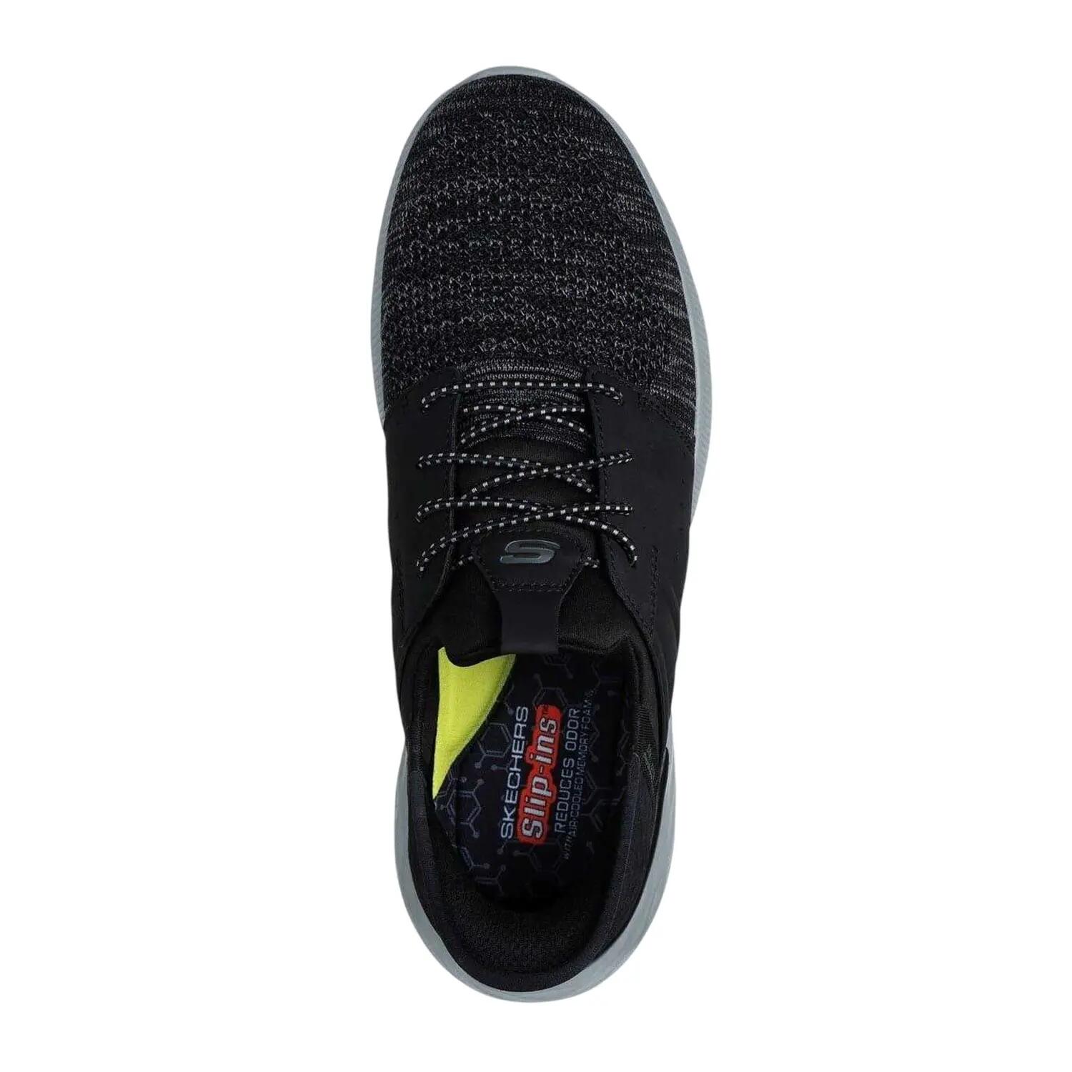 Skechers Herren GARNER - Newick Sneakers Slip ins Vegan 210803 BLK schwarz 3/7