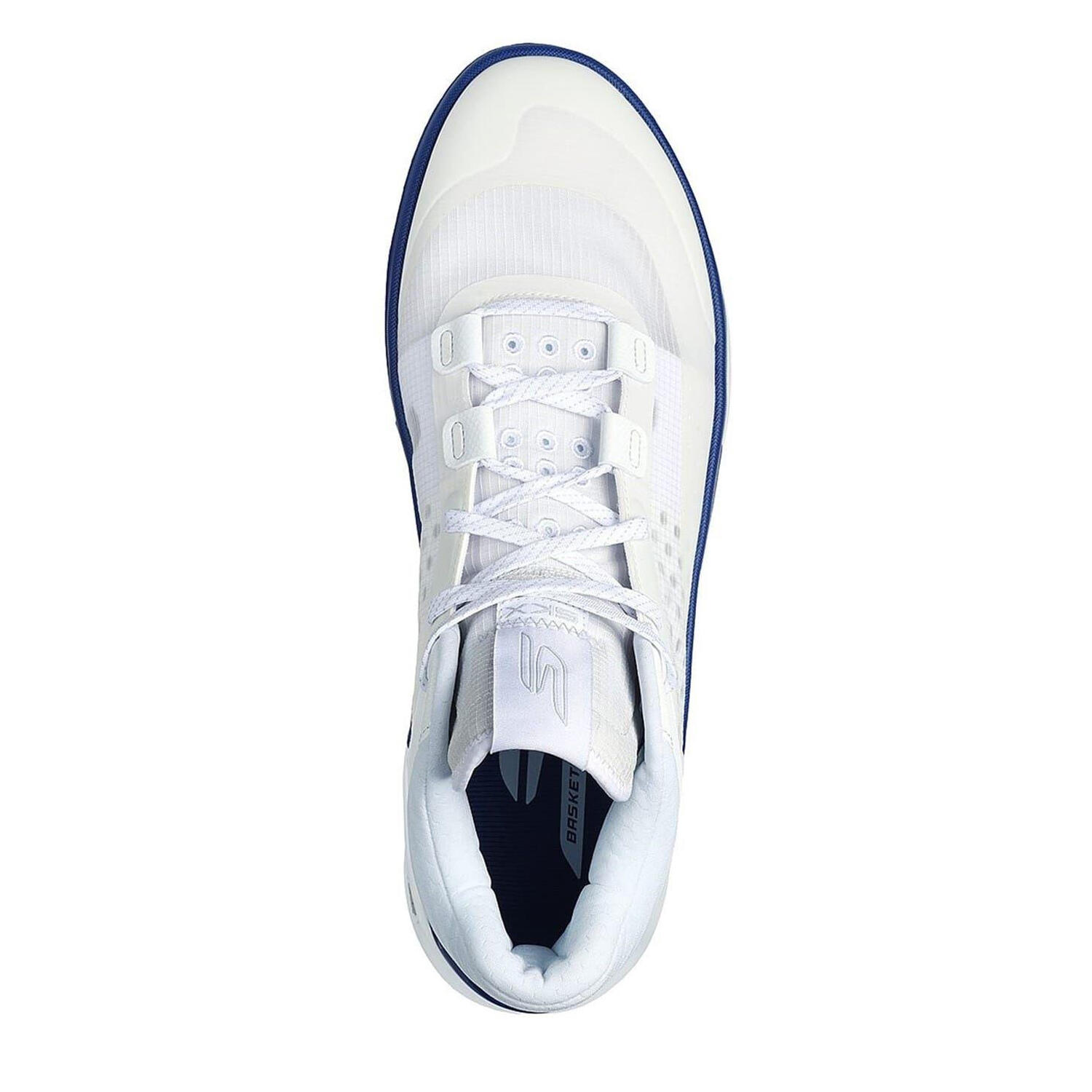 Scarpe Sportive A Puntini PallacanestroUomo Skechers Resagrip Bianco Blu 3/6