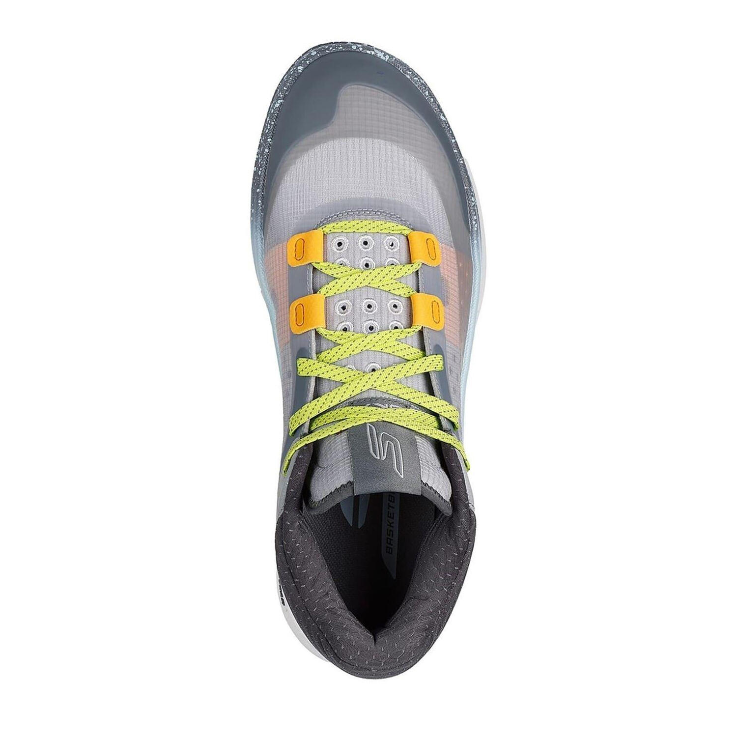 Scarpe Sportive A Puntini PallacanestroUomo Skechers Resagrip Grigio Bianco 3/6