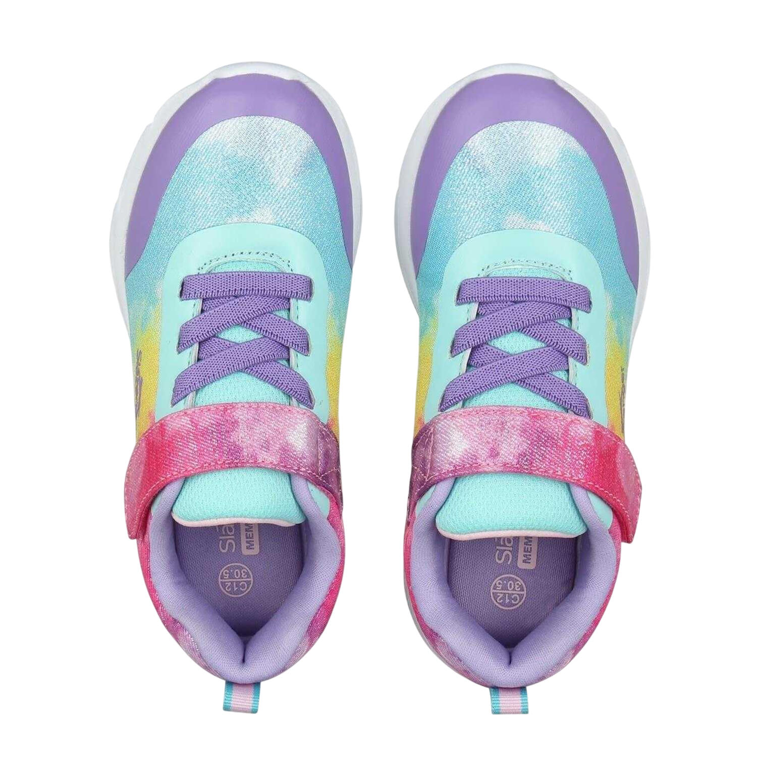 Childrens/Kids Ripple Tie Dye Trainers (Multicoloured) 5/5