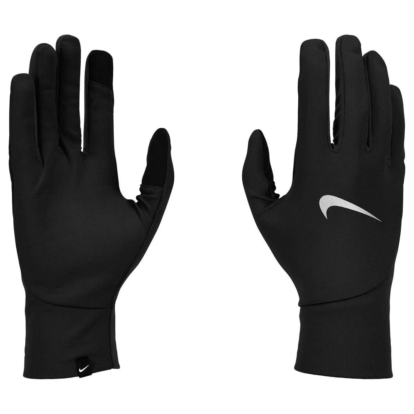 Handschuhe für , ThermaFit, Laufen, Leicht Damen Schwarz/Silber 3/4