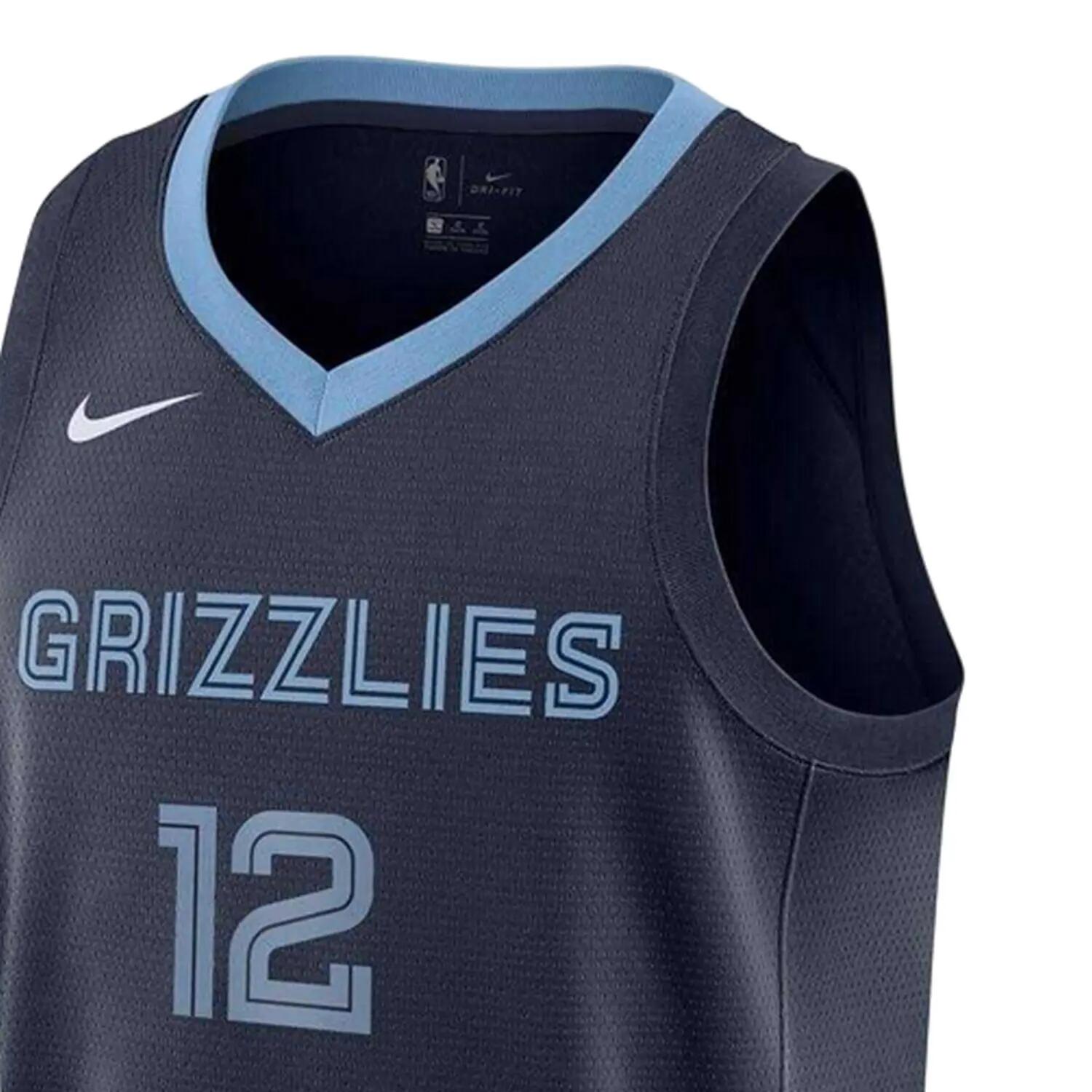 Maillot De Basket JA MORANT Enfant (Bleu Memphis) 5/5