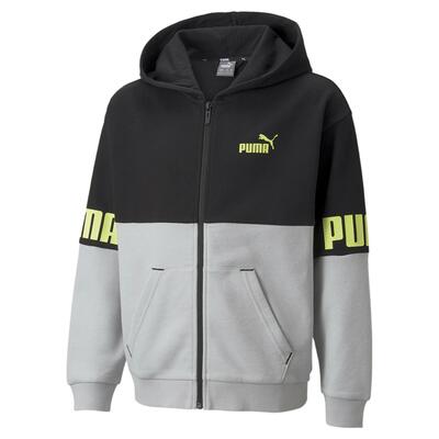 Felpa con cappuccio e zip integrale Power da ragazzo PUMA