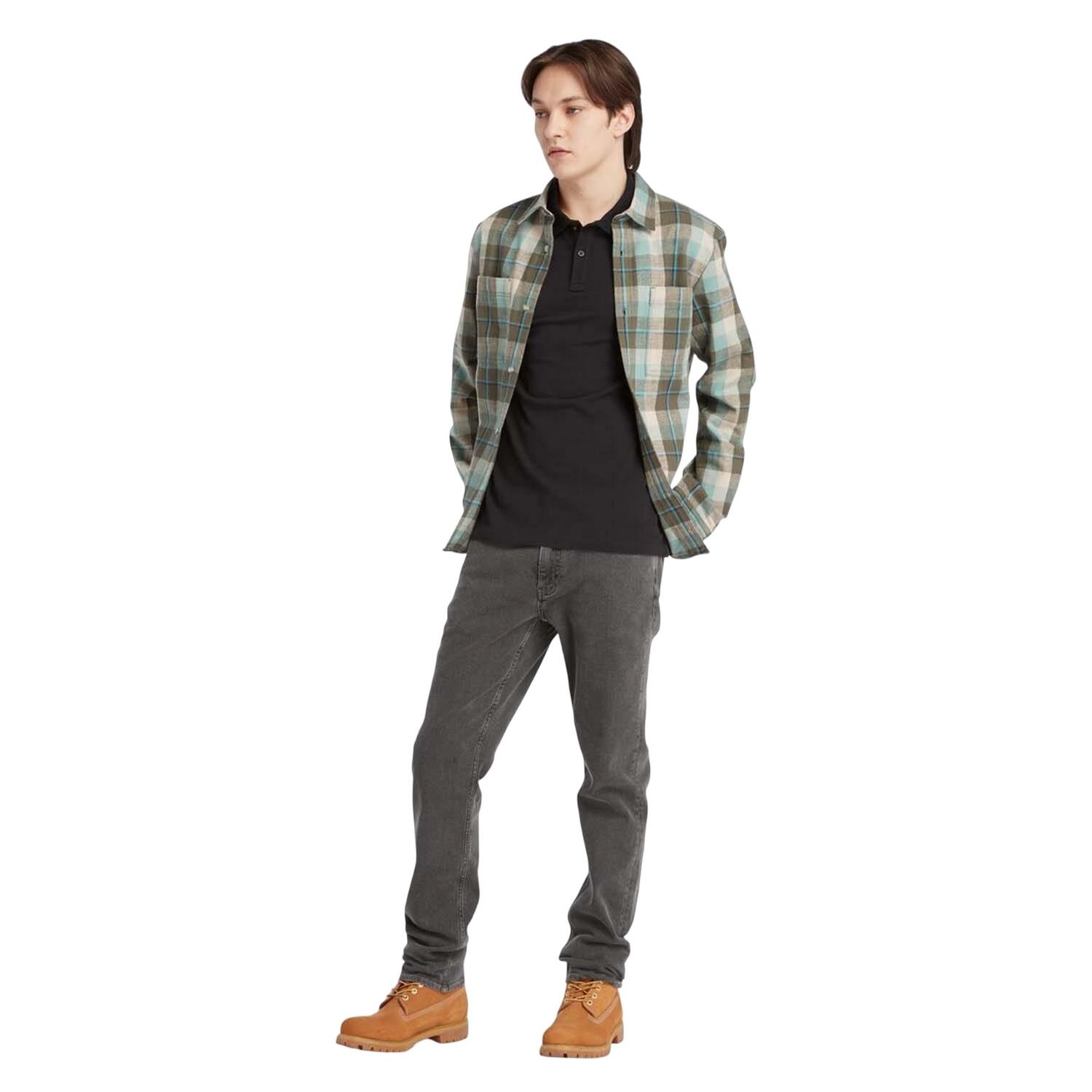Maglietta Polo Logo Maniche Corte Uomo Timberland Oyster River Nero 5/5