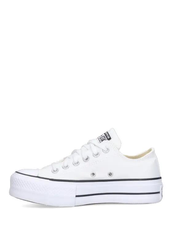 Converse All Star Chuck Taylor Platform White Sneakers 3/7