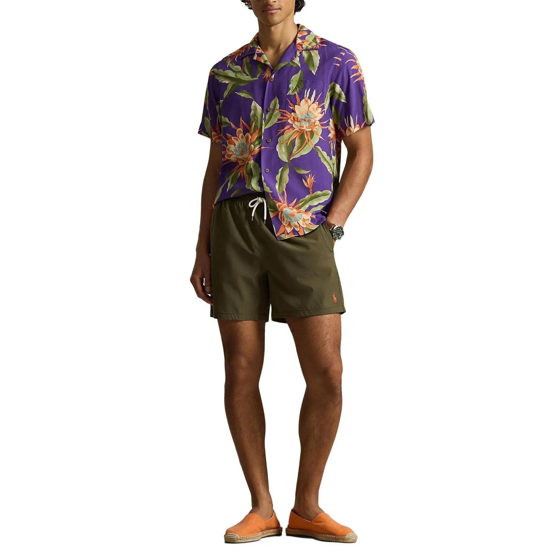 Mens Traveller Swim Shorts (Olive) 5/5