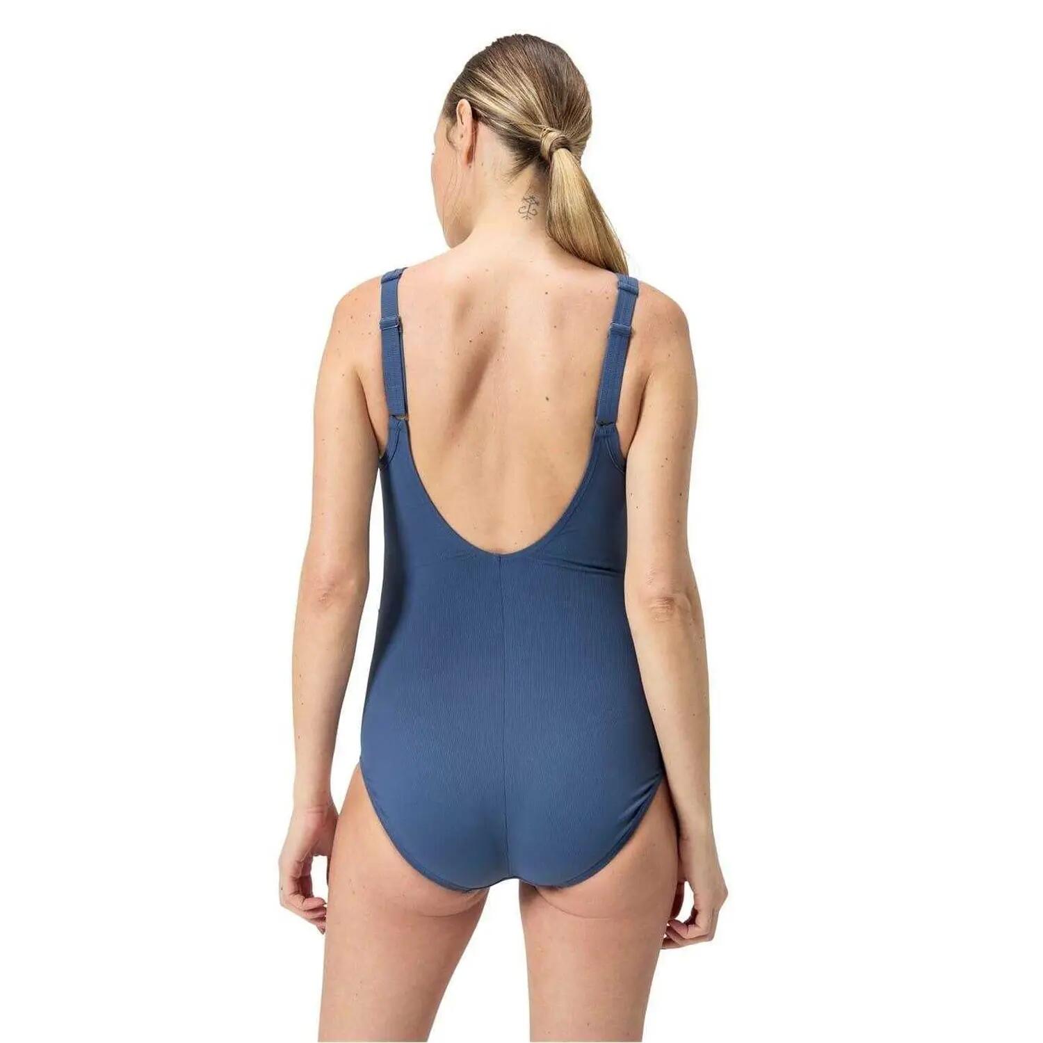 Maillot De Bain De Grossesse 1 Pièce Motif/style Logo Femme (Bleu) 3/4