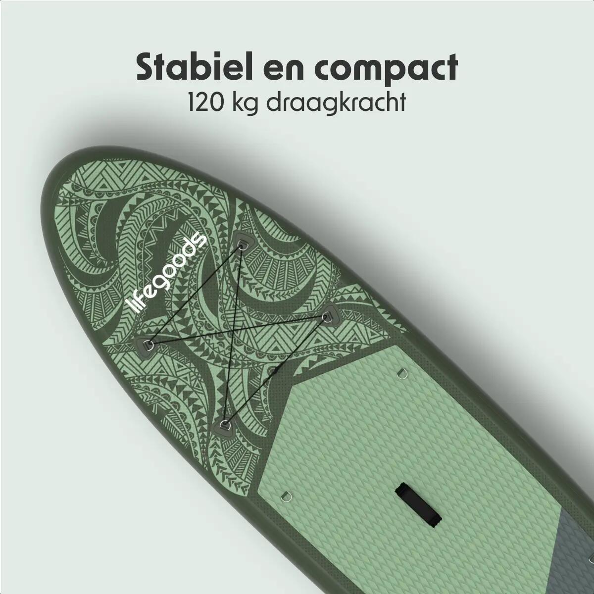 SUP Board Allround Compact - met zitje - 300cm - max 100kg - beginners - Groen 5/10
