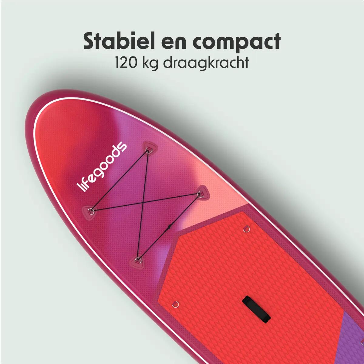 SUP Board Allround Compact - 300cm - max 100kg - beginners - Rood/Lila 5/10
