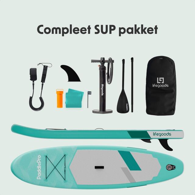 SUP Board Allround Compact - 300cm - max 100kg - beginners - Groen 10/10