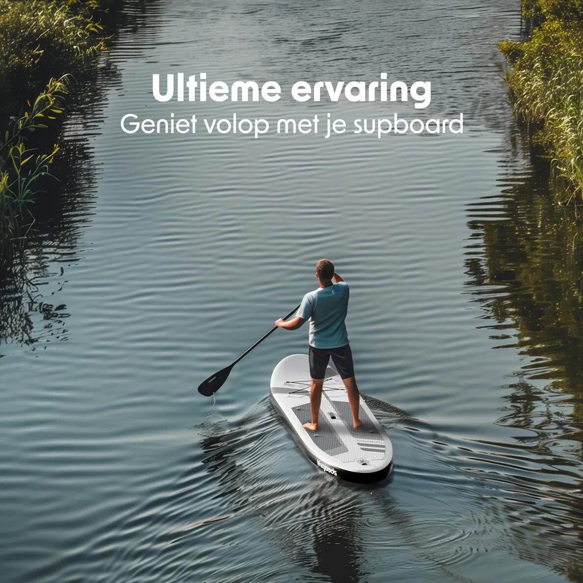 PaddlePro SUP Board - met zitje - opblaasbaar - 320cm - max 150kg - Zwart 3/10