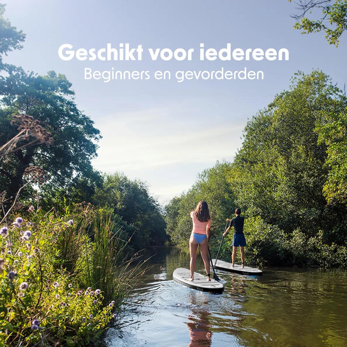 PaddlePro SUP Board - met zitje - opblaasbaar - 320cm - max 150kg - Zwart/Wit 3/10