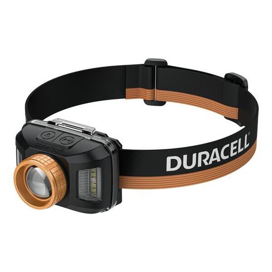 Lampe Frontale LED Duracell 400 Lumens Double Faisceau Randonnée Trail Running