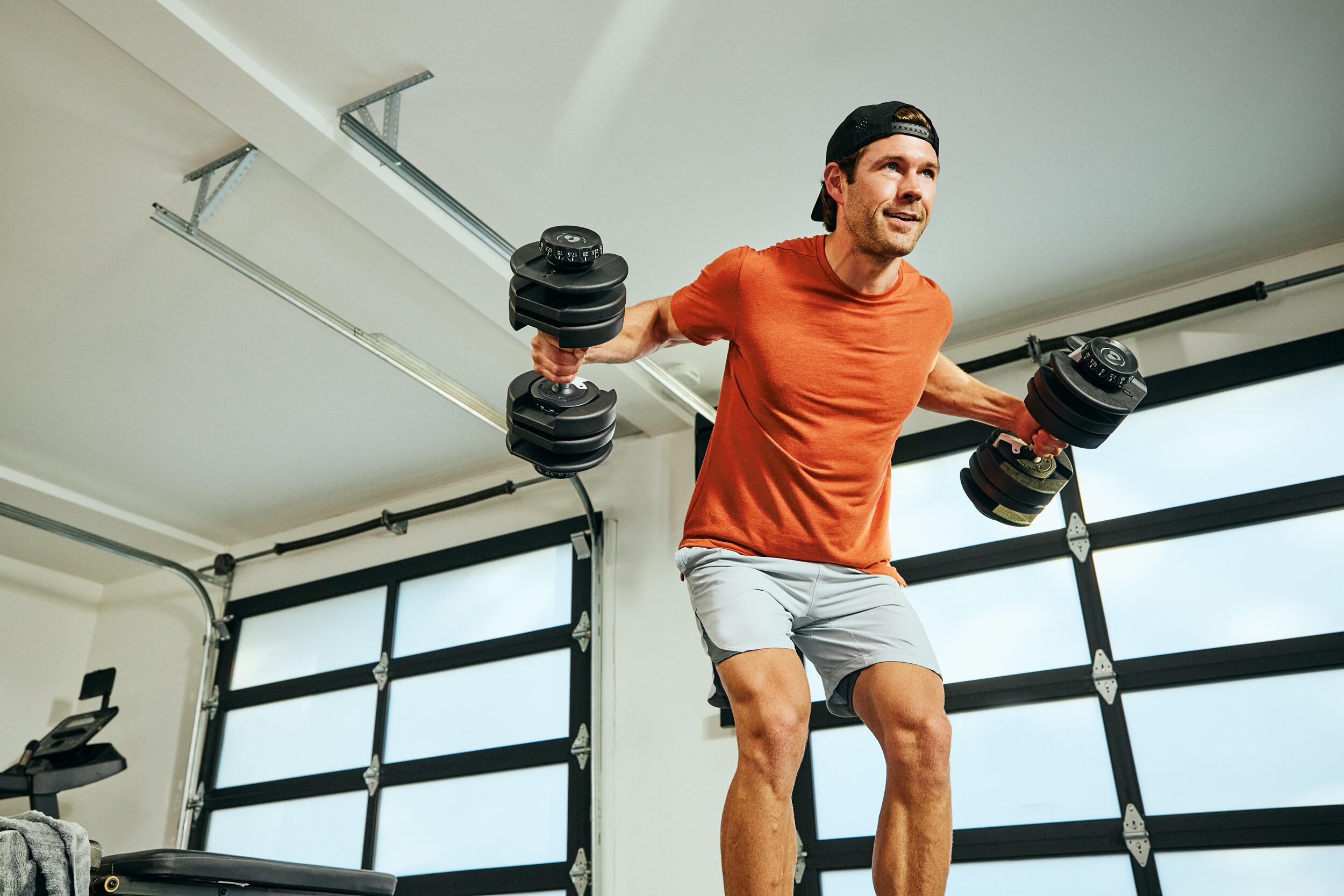 Halteres ajustáveis 2-24 kg com seleção rápida para treino em casa 8/10