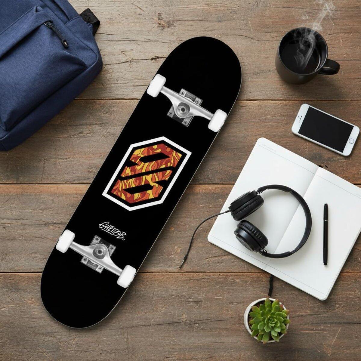 Skate pro začátečníky Flame White 8.25" 9/11